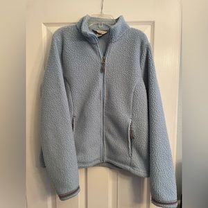Women’s Light Blue LL Bean Fleece Zip Up